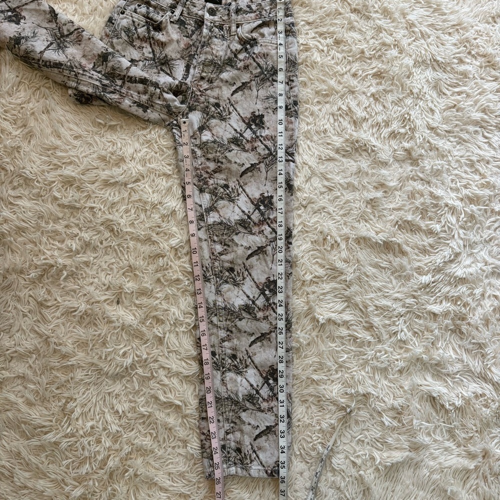 BDG Urban Outfitters Slim Straight Camouflage Forest Print Jeans W25 100% Cotton - Picture 3 of 6